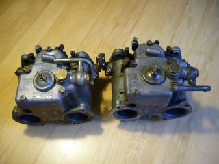Weber 40dcoe Carburetor,  Vintage Italian,  Side Draft,  Pair,  Twin