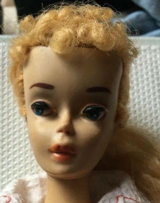 Vintage Barbie Doll TM,  3 Dated 1958,  Neat With Case Dated 1968 And Clothes 10