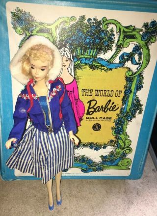 Vintage Barbie Doll TM,  3 Dated 1958,  Neat With Case Dated 1968 And Clothes 2