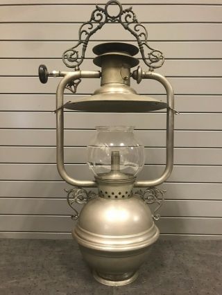 RARE VINTAGE NULITE HANGING LAMP NATIONAL STAMPING COMPANY CHICAGO ONE OF A KIND 6