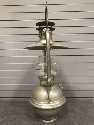RARE VINTAGE NULITE HANGING LAMP NATIONAL STAMPING COMPANY CHICAGO ONE OF A KIND 7