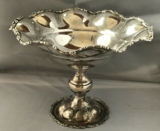 Stunning Vintage Mexican Sterling Tazza Compote Centerpiece 980 Gr 8 - 1/2 " X 11 "