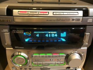 Aiwa CX - NA909 (NSX - A909) Compact Mini Book Shelf Stereo System Karaoke Vintage 7