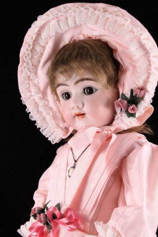 30 " Heinrich Handwerck 109 H Doll Antique German Bisque Pieced Ear Compo Body