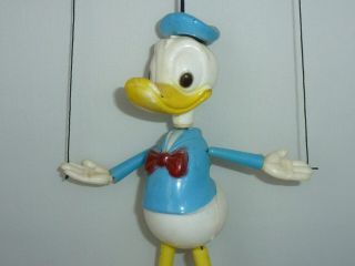 Vintage 1970 Walt Disney Donald Duck Peppy Puppet miniature marionette 4