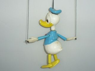 Vintage 1970 Walt Disney Donald Duck Peppy Puppet miniature marionette 5