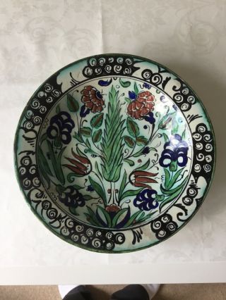 Antique Italian Cantagalli Pottery Iznik Style Plate