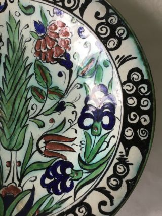 antique italian cantagalli pottery iznik style plate 6