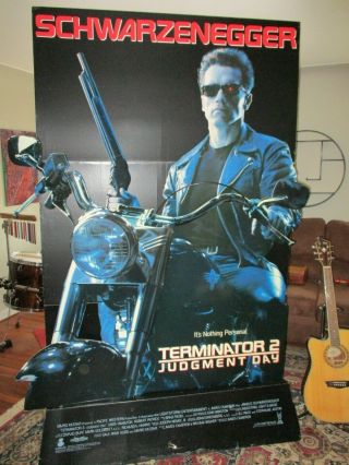Terminator 2 Life Size Standee.  7 Ft.  Tall 3 Dimensional Cool & Very Rare.