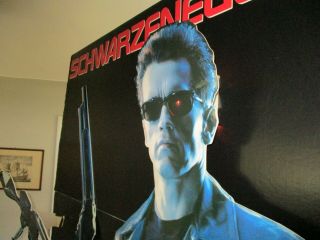 TERMINATOR 2 LIFE SIZE STANDEE.  7 FT.  TALL 3 DIMENSIONAL COOL & VERY RARE. 5