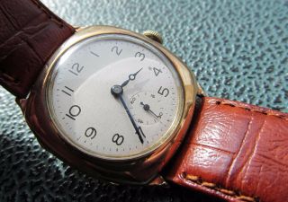 Vintage 9ct Gold Cased Hefik Gents Wrist Watch