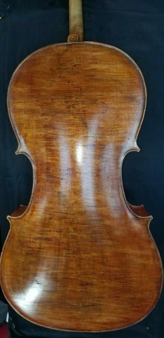 Vintage 1931 Italian 4/4 cello Labeled by Enrico Piretti 4