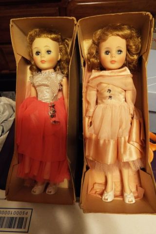 2 Vintage 1958 American Character Toni Doll 10” Blond With Boxes