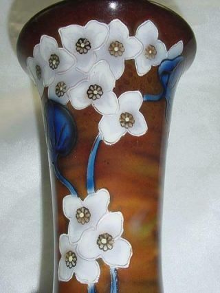 ROYAL BONN GERMANY ART NOUVEAU FLOWERS PORCELAIN 6.  25 