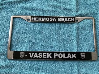 Porsche Vintage Vasek Polak License Frame Painta