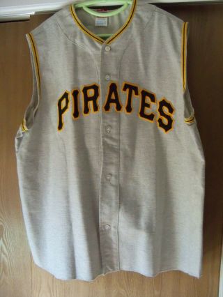 1960 Style Pittsburgh Pirates Roberto Clemente Road Jersey Size Xl Vintage