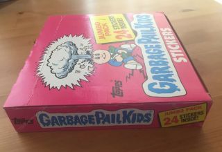 Vtg 1986 Garbage Pail Kids JUMBO Packs Rare Case Full Box NOS GPK 24 - pk 3
