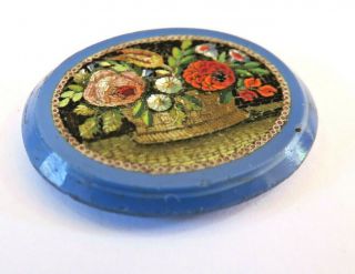 STUNNING ANTIQUE VICTORIAN MICRO MOSAIC PLAQUE FOR JEWELLERY BROOCH PIN ETC 2