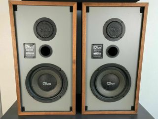 Vintage Ohm E2 Electrodynamic Speakers Very