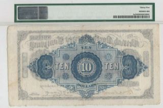 British North Borneo 10 (ten) dollars 1909 banknote.  Very rare.  Top population 2