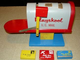 Rare Playskool / U.  S.  Mail Mailbox - Vintage 1950 