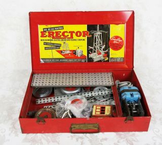 Vintage 1950 ' s Gilbert Company Erector Set No.  6 1/2 Building Motor 4