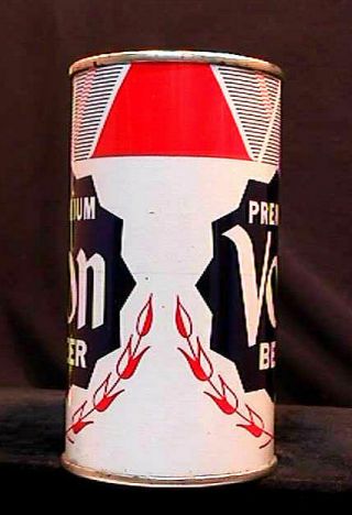 VON PREMIUM BEER - MID 1950 ' S 12OZ FLAT TOP CAN - INCREDIBLY RARE - LOUISVILLE 4
