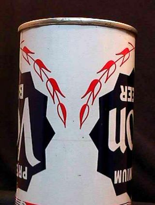 VON PREMIUM BEER - MID 1950 ' S 12OZ FLAT TOP CAN - INCREDIBLY RARE - LOUISVILLE 6