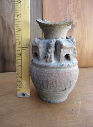 Chinese Jin Dynasty Granary Jar Yueh Ware Model China Dynastic 265 to 420 A.  D. 8