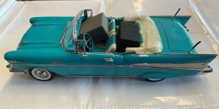 Danbury 1:12 Chevy Bel Air Convertible Museum Masterpiece Blue Rare Wow