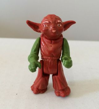 Vintage Polish Bootleg Star Wars Yoda - Deluxe Series 1985 Red Colour