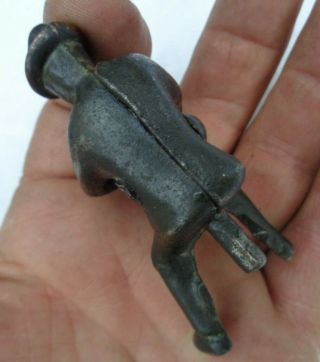 Antique Vintage Cast Iron Man from Toy Tractor with Steering Wheel Hubley Arcade 5