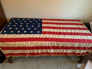 Vintage Antique U.  S.  A American Flag 34 Stars 6 Foot