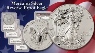 Reverse Proof Silver Eagle Set Mercanti Signed Very Rare 2006 2011 2012 - S 2013 - W