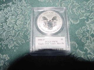 REVERSE PROOF SILVER EAGLE SET Mercanti signed VERY RARE 2006 2011 2012 - S 2013 - W 4