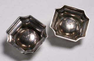 George II Sterling Silver Trencher Salts by James Smith I - London,  1731 2