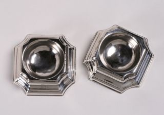 George II Sterling Silver Trencher Salts by James Smith I - London,  1731 7