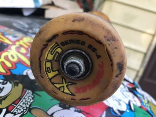 80 ' s Powell Peralta Bucky Lasek VINTAGE Skateboard deck Wheels 8