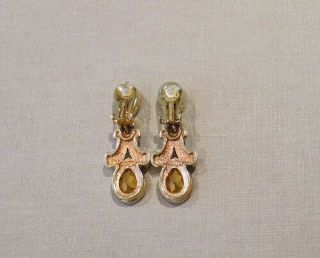 Authentic Vintage Dior Rhinestone Swing Earrings Earrings 4