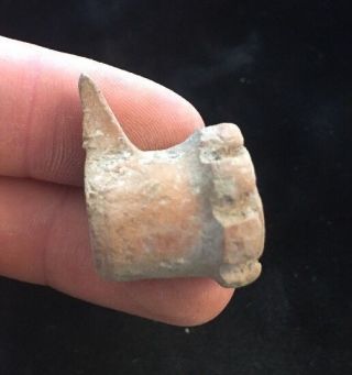 Rare Pre Colombian Mayan Lip Plug Bead - Guaranteed Authentic F83