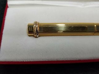 Vintage Les MUST de CARTIER Paris Ballpoint Pen gold Plate 3