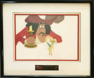 Peter Pan - Captain Hook And Tinkerbell Very Rare Production Cel