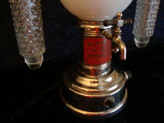 Steampunk Art Lamp,  Antique Soda Fountain,  Art Deco Shades,  Multi Color,  Dimmer 3