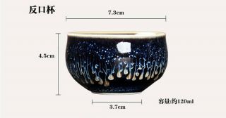 Temmoku Colorful Fambe ceramics Teabowl Teacup Chinese JIANZHAN ceramics 3