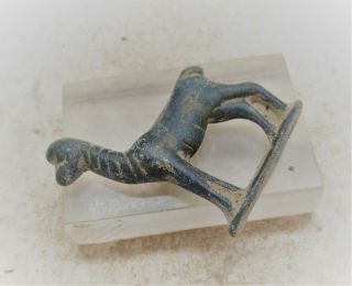 DETECTOR FINDS ANCIENT ROMAN BRONZE HORSE FIGURINE CIRCA 200 - 300AD 2