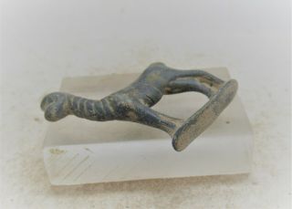 DETECTOR FINDS ANCIENT ROMAN BRONZE HORSE FIGURINE CIRCA 200 - 300AD 3