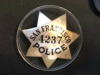 Obsolete Vintage San Francisco Police Badge