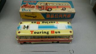Vintage Touring Bus Tin Battery Toy China 469 Me 720 1960s