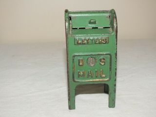 Cast Iron Toy Bank Made By Hubley,  Stevens Or Kenton " U S Mail Drop Box "
