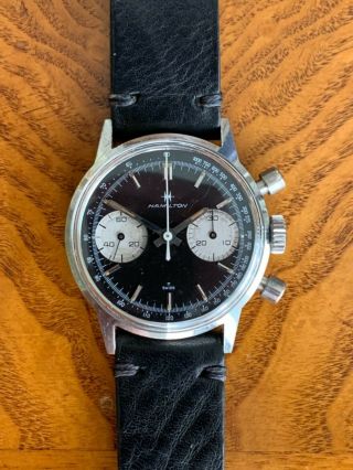Vintage Hamilton Chronograph Valjoux 7730 Reverse Panda